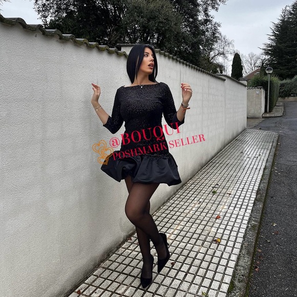 BLOGGERS FAV ZARA FLYAWAY SKIRT SEQUIN DRESS - Picture 9 of 9